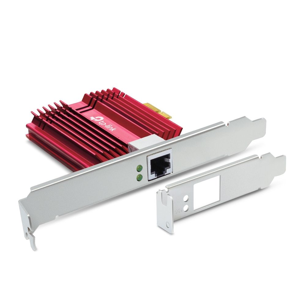 Сетевой адаптер TP-LINK TX401 10-гигабитный сетевой адаптер PCI Express, 1 интерфейс PCI Express 3.0 X4, 1 порт Ethernet 100/1000/10000 Мбит/с, низко- и высокопрофильная планки идут в комплекте, поддержка ОС Windows и Linux. (072827) {40}