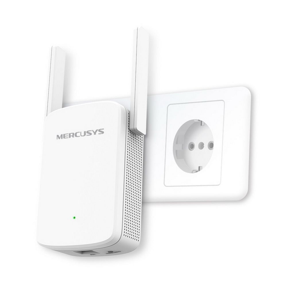 Сетевой адаптер Mercusys ME30 AC1200 Двухдиапазонный усилитель Wi-Fi сигнала, 2 внешние антенны, 1 порт RJ-45 10/100 Мбит/с, поддержка режима точки доступа/усилителя Wi-Fi сигнала, 1 кнопка WPS, умный индикатор сигнала, простая настройка через веб-интерфейс (000516)