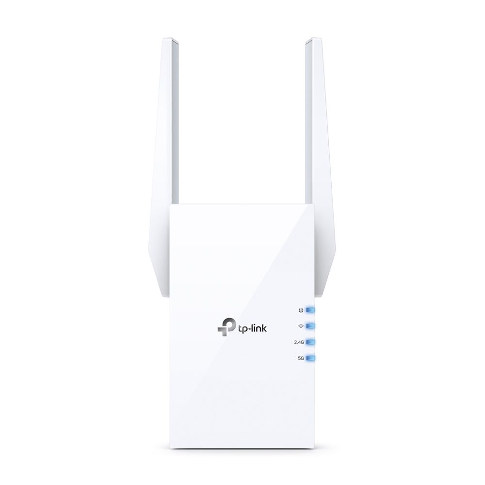 Усилитель Wi-Fi сигнала TP-LINK RE505X AX1500 Двухдиапазонный, до 1201 Мбит/с на 5 ГГц (2?2 MIMO) и до 300 Мбит/с на 2,4 ГГц (2?2 MIMO), поддержка 802.11ax/Wi-Fi 6, 2 внешние антенны, 1 гигабитный порт (089511) {24}