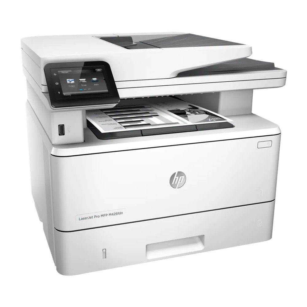 HP LaserJet Pro M426fdn А4, МФУ, лазерное, черно-белое, 38стр/мин, 1200dpi, 1200МГц, 256Мб, 50АПД, 250+50, AirPrint/USB/Ethernet, 9000стр/картридж, (F6W17A)(353455)