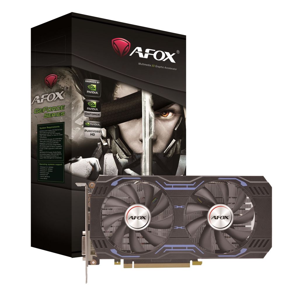 Видеокарта Afox GTX1660 SUPER 6GB GDDR6 192bit DVI-D DP HDMI 2FAN RTL {10}