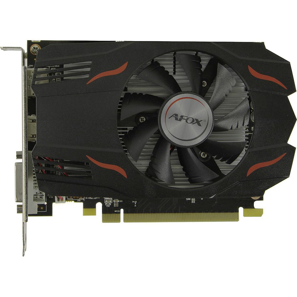 Видеокарта Afox RX550 4GB GDDR5 128bit DVI HDMI DP SINGLE FAN RTL {30} (782357) (AFRX550-4096D5H4-V4)