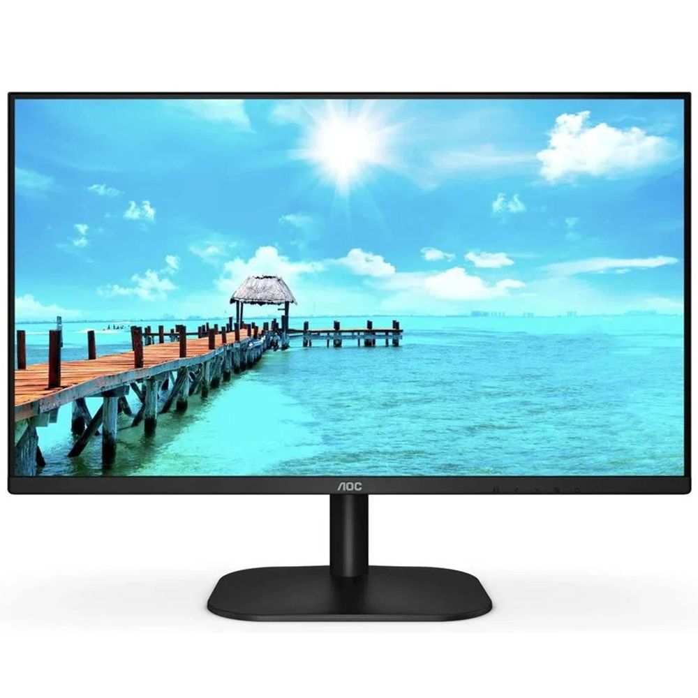 Монитор AOC 27" 27B2DA Black (IPS, 1920x1080, D-sub+DVI+HDMI, 4 ms, 178°/178°, 250 cd/m, 1000:1 (20M:1), (188302)