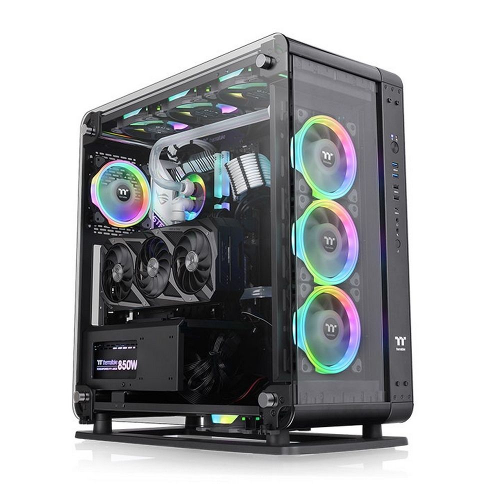Корпус Thermaltake Core P6 TG CA-1V2-00M1WN-00 Black/Wall Mount/SPCC/4mm Tempered Glass*3 (528580)