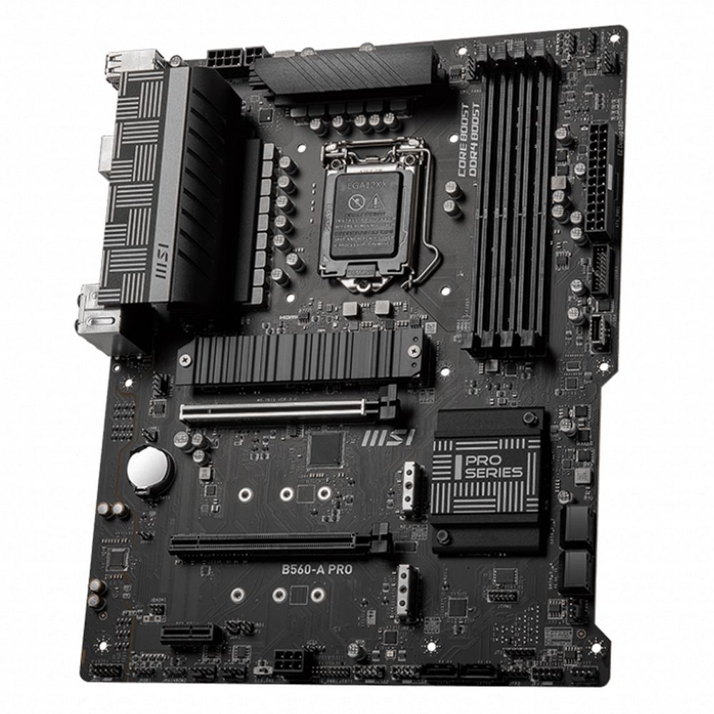 Материнская плата MSI B560-A PRO MS-7D15\B560-A PRO\601-7D15-070,30\801-7D15-014\STD OPT:A B560-A PRO, B560,LGA1200,4DDR4,2PCI-Ex16, 1PCI-Ex1, 3M.2, 6SATA3,1USB3.2 Gen2x2, 6U\ (864316)