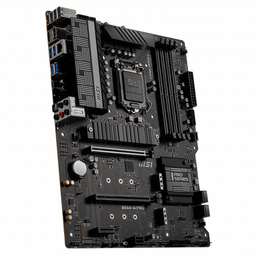 Материнская плата MSI B560-A PRO MS-7D15\B560-A PRO\601-7D15-070,30\801-7D15-014\STD OPT:A B560-A PRO, B560,LGA1200,4DDR4,2PCI-Ex16, 1PCI-Ex1, 3M.2, 6SATA3,1USB3.2 Gen2x2, 6U\ (864316)