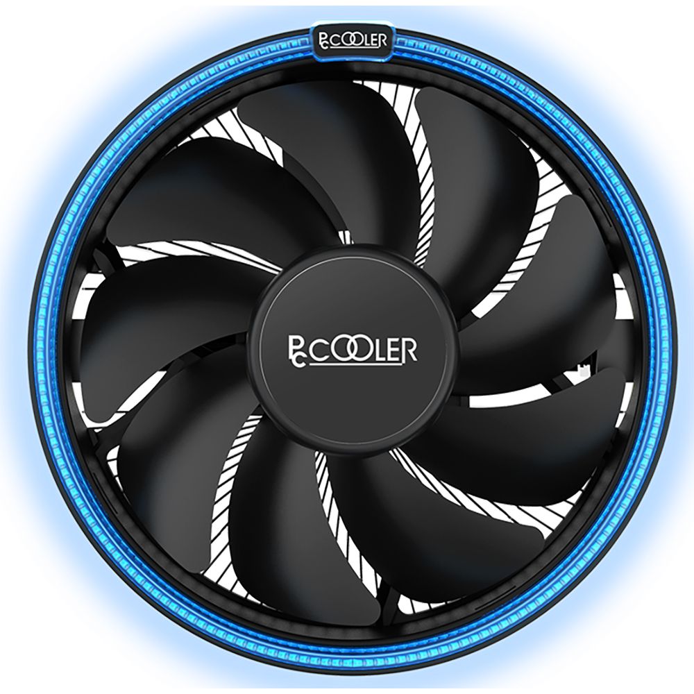 Вентилятор PCCooler PCCooler E126M PRO Кулер S775/115X/AM2/2+/AM3/3+/AM4/FM1/FM2/2+ (48 шт/кор, TDP 92W, вент-р 120мм с PWM, FIXED COLOR FAN, 1000-1800RPM, 29.8dBa) Retail Color Box (111788)