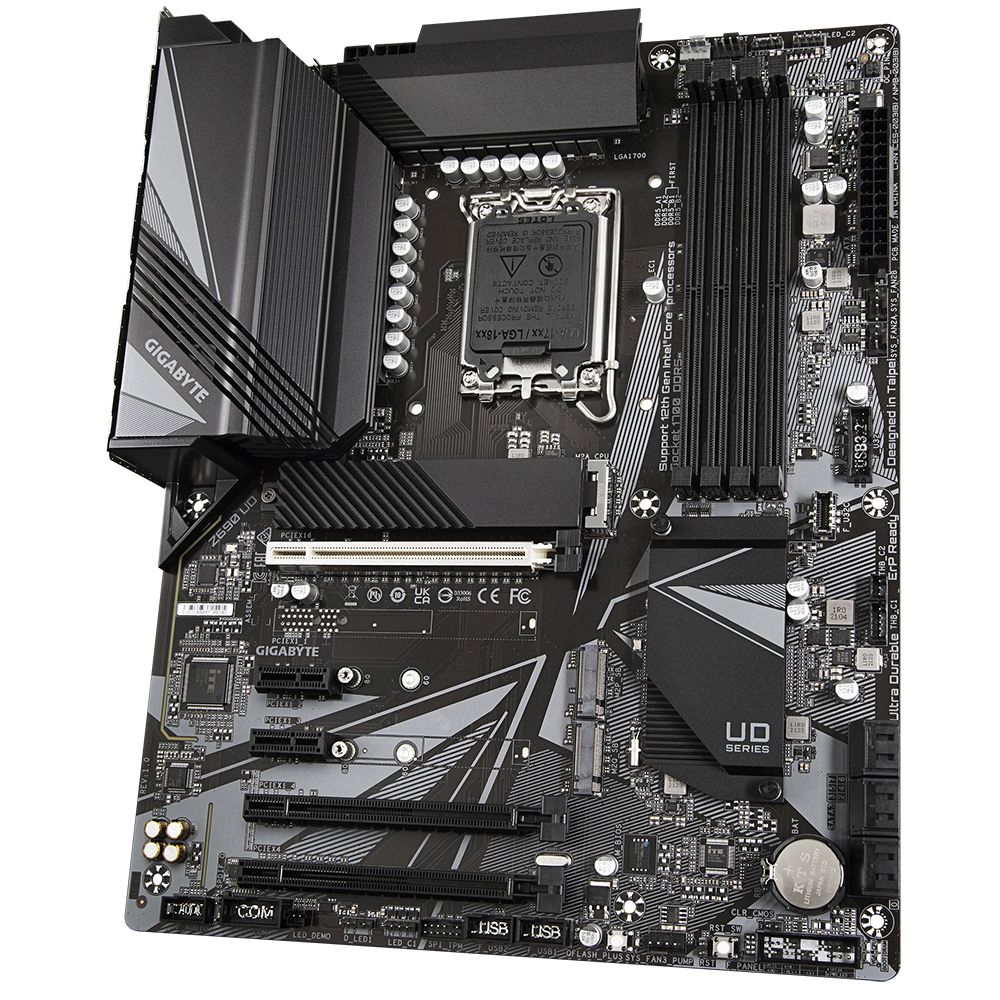 Материнская плата Gigabyte Z690 UD, Socket 1700, Intel®Z690, 4xDDR5-4800, HDMI+DP, 3xPCI-Ex16, 2xPCI-Ex1, 6xSATA3(RAID 0/1/5/10), 3xM.2, 8Ch Audio, 2,5GbLan, (4+4)xUSB2.0, (5+2)xUSB3.2, (1+1)xUSB3.2 Type-C™, 1xPS/2, ATX, RTL {8} (827922)