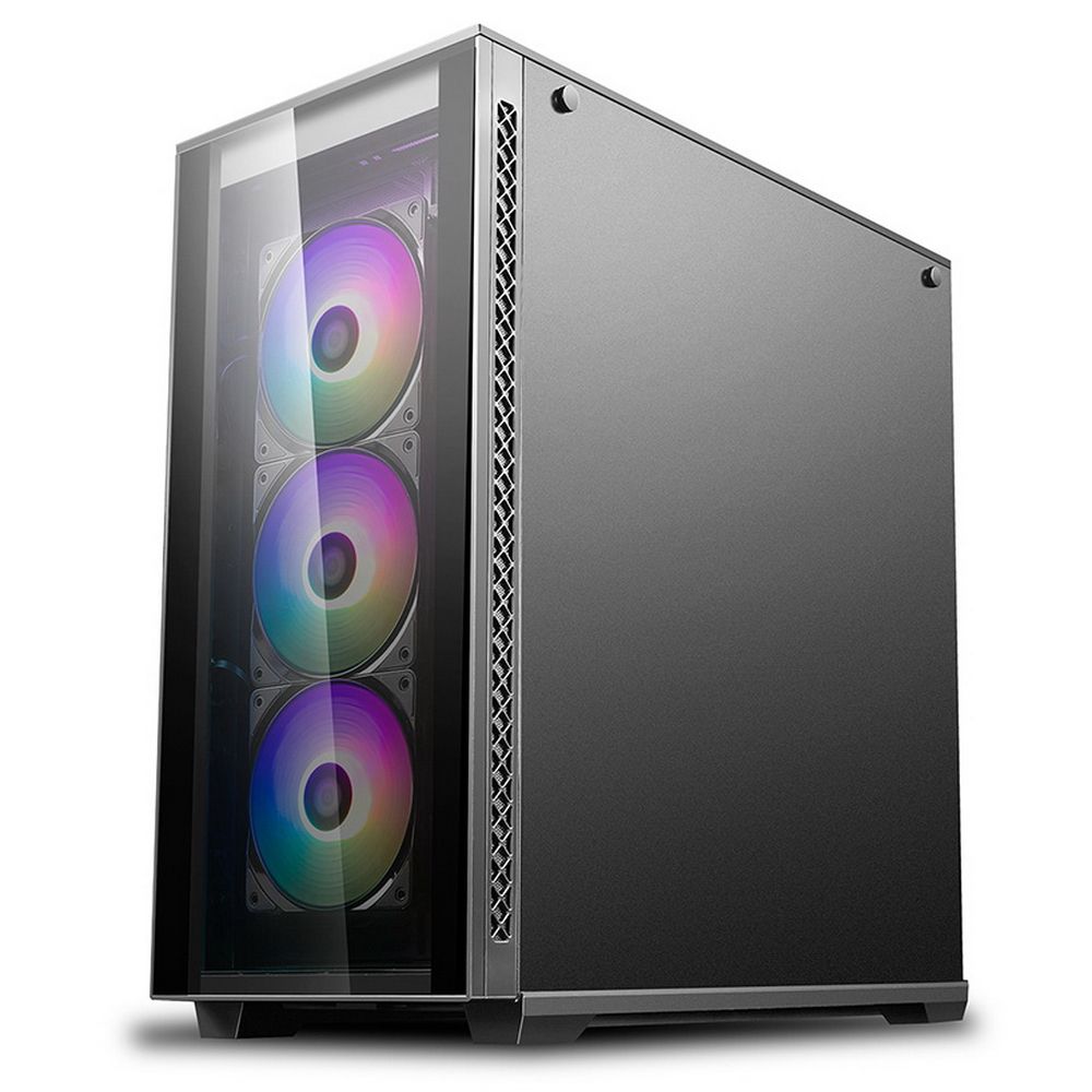 Корпус Deepcool MATREXX 70 ADD-RGB 3F DP-ATX-MATREXX70-BKG0P-3F (713876) E-ATX, CPU Height 170mm, VGA max 380mm, «USB 2.0 x 1, USB 3.0 x 2, Audio(HD) x 1, Mic x 1, int. 3.5» x 2 , 2.5» x 4, Ext. 5.25» x 0, 3.5» x 0 (713876)»