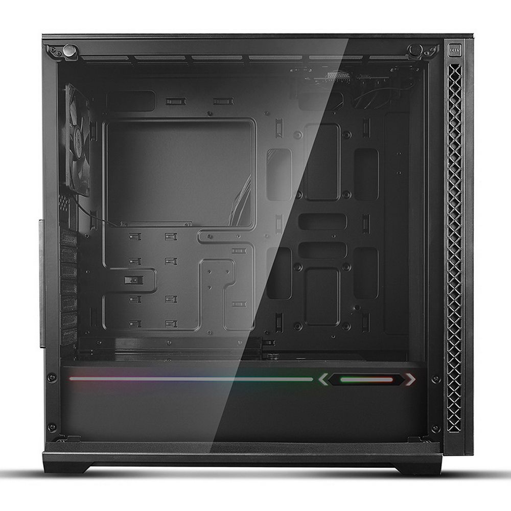 Корпус Deepcool MATREXX 70 ADD-RGB 3F DP-ATX-MATREXX70-BKG0P-3F (713876) E-ATX, CPU Height 170mm, VGA max 380mm, «USB 2.0 x 1, USB 3.0 x 2, Audio(HD) x 1, Mic x 1, int. 3.5» x 2 , 2.5» x 4, Ext. 5.25» x 0, 3.5» x 0 (713876)»