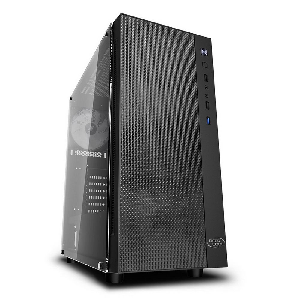 Корпус Deepcool MATREXX 55 MESH ADD-RGB 4F (714149) E-ATX, CPU Height 165mm, VGA max 370mm, USB 2.0 x 2, USB 3.0 x «1, Audio x 1, Mic x 1, int. 3.5» x 2 , 2.5» x 4, Ext. 5.25» x 0, 3.5» x 0 (714149) (DP-ATX-MATREXX55-MESH-AR-4F)»