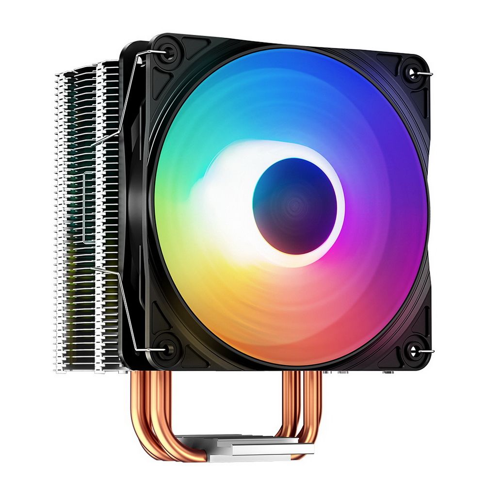 Вентилятор Deepcool GAMMAXX 400K RTL {20} (708131) (Height 155mm, 6mm x 4pcs, Fan 120mm RGB, 500;1500RPM ±10%, < 27 dB(A), 4-pin PWM, TDP 180W, Al+Cu, Screw, Socket AMD AM4/Intel LGA1700/1200/115x) (708131)