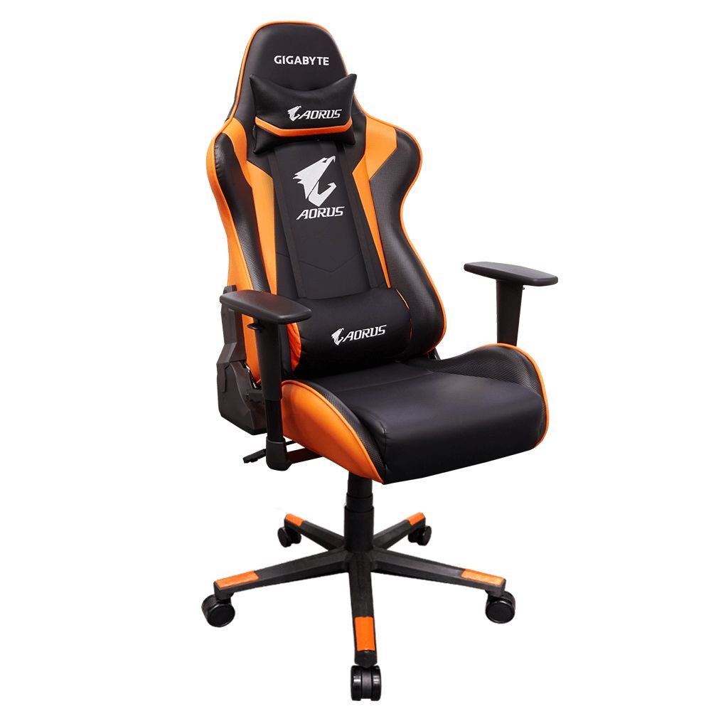 Игровое кресло Gigabyte GP-AGC300 V2 Кресло игровое компьютерное AGC300/G.CHAIR B+ORG/PU SPONGE
