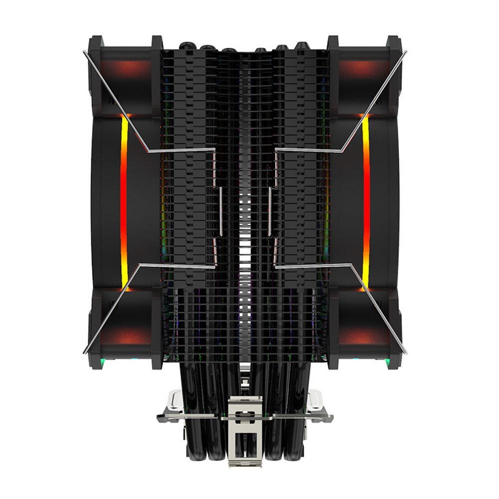 Вентилятор ALSEYE H120D v2 Universal (screw), TDP 200W, h-154mm, Heat Pipe:6mm*6pcs, 800;2000RPM, 11.6-35.3dB(A), RGB, RTL {18} (875309)