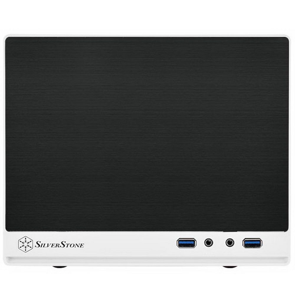 Корпус Silverstone SST-SG13WB-Q (USB 3.0) Sugo Mini-ITX Compact Computer Cube Case, Plastic Front Panel with Faux Aluminum Finish, black white, RTL {4}