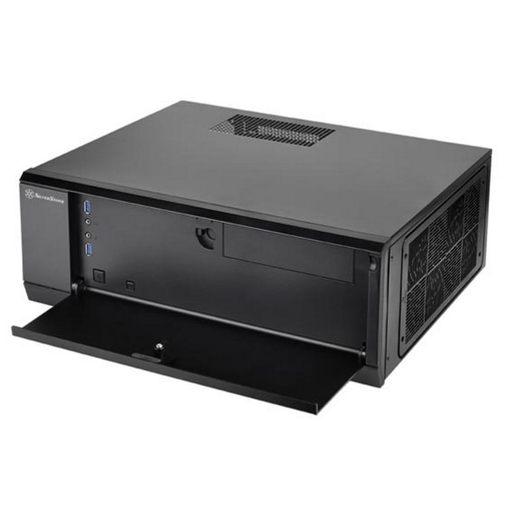 Корпус Silverstone SST-GD10B Grandia HTPC ATX Computer Case, Silent High Airflow Performance, black (814209)