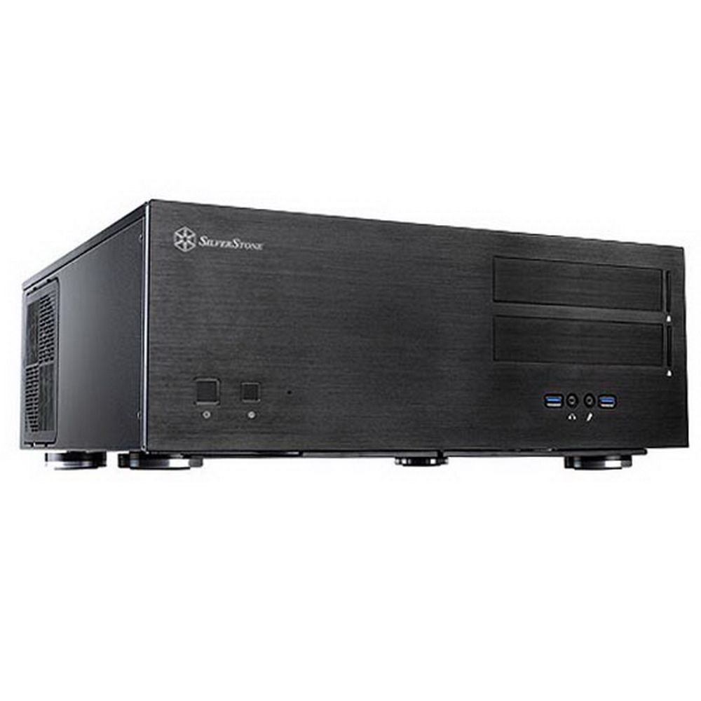 Корпус Silverstone SST-GD08B Grandia HTPC ATX Computer Case, Silent High Airflow Performance, black (814216) (968882)