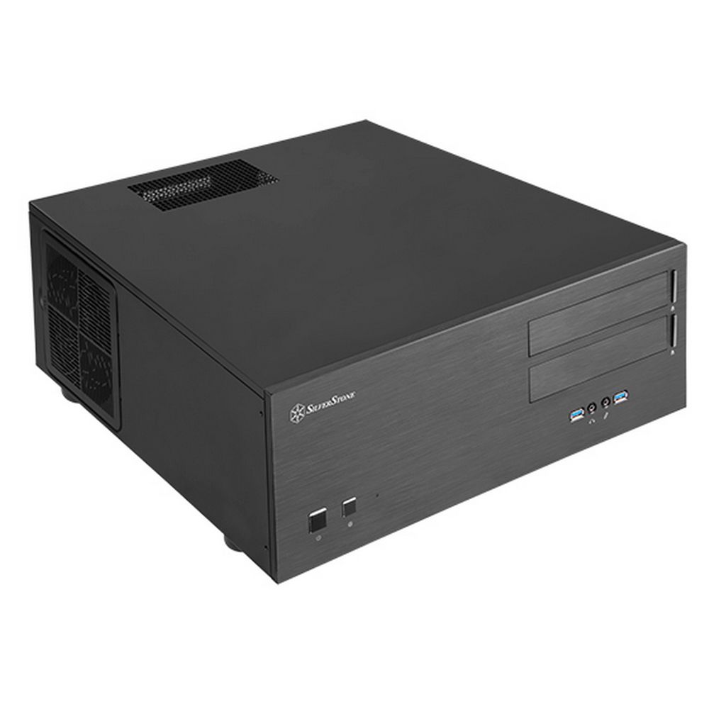 Корпус Silverstone SST-GD08B Grandia HTPC ATX Computer Case, Silent High Airflow Performance, black (814216) (968882)