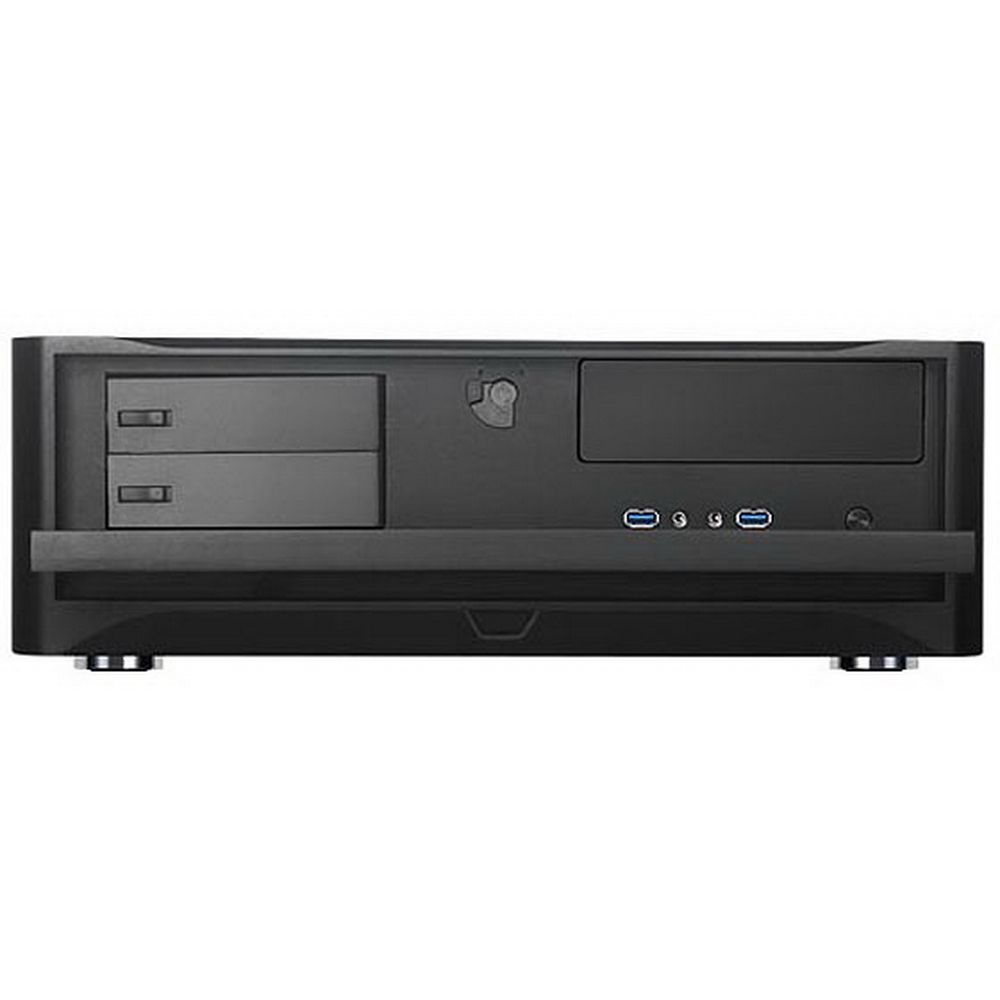 Корпус Silverstone SST-GD06B Grandia HTPC Micro ATX Computer Case, Silent High Airflow Performance, 2x 3.5 Inch Hot Swap Drive Bay, lockable, black