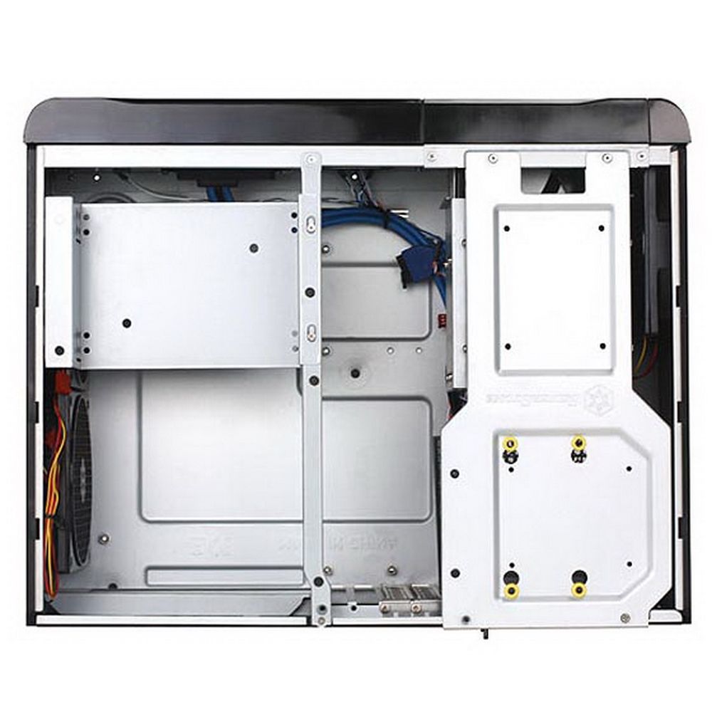 Корпус Silverstone SST-GD06B Grandia HTPC Micro ATX Computer Case, Silent High Airflow Performance, 2x 3.5 Inch Hot Swap Drive Bay, lockable, black