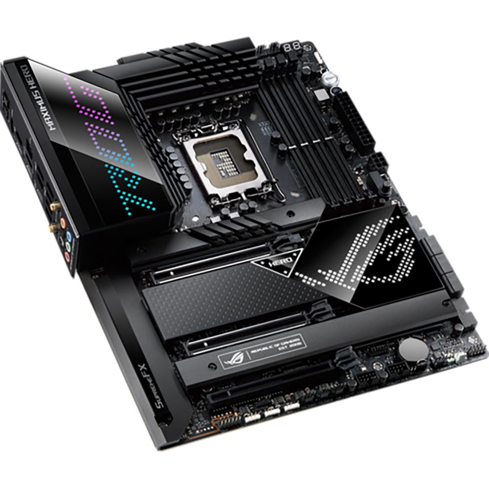 Материнская плата ASUS ROG MAXIMUS Z690 HERO LGA1700 ATX 4xDDR5 3xPCIEx16 3xM.2 USB-C HDMI 2.5GLAN Wi-Fi 6E (455493)