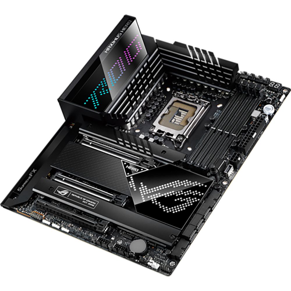 Материнская плата ASUS ROG MAXIMUS Z690 HERO LGA1700 ATX 4xDDR5 3xPCIEx16 3xM.2 USB-C HDMI 2.5GLAN Wi-Fi 6E (455493)