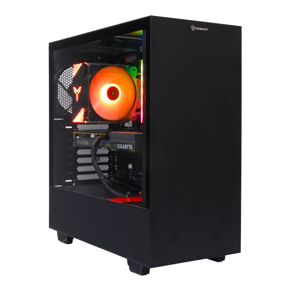 Компьютер Raskat Игровой компьютер Raskat Strike 520 (AMD Ryzen 5 5600X, RAM 16Gb, SSD NVMe 240Gb, HDD 1Tb, AMD RX6600 8Gb, no OS) (555194)