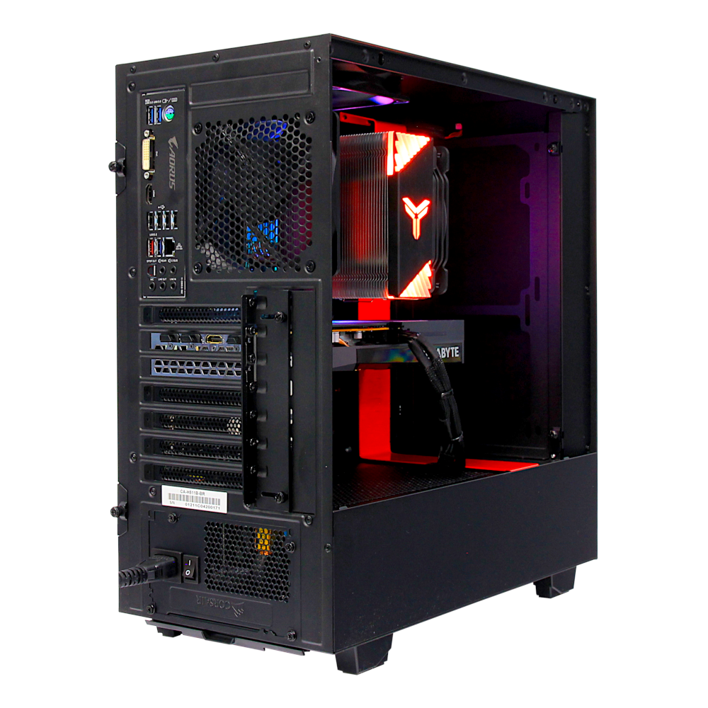 Компьютер Raskat Игровой компьютер Raskat Strike 520 (AMD Ryzen 5 5600X, RAM 16Gb, SSD NVMe 240Gb, HDD 1Tb, AMD RX6600 8Gb, no OS) (555194)