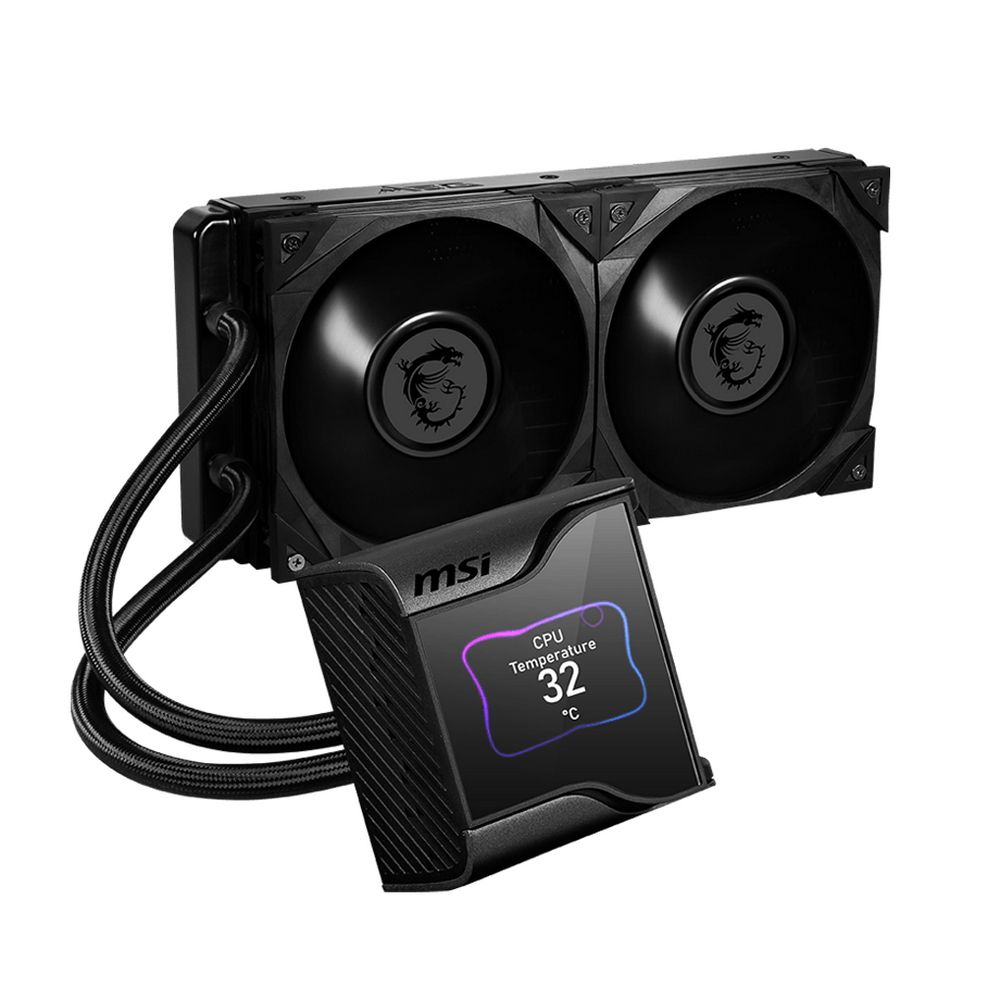 Жидкостная система охлаждения MSI MEG CORELIQUID S280, LGA1700 2X SILENT GALE 140MM FAN,SILENT GALE P14,IPS LC, LGA1700, (858230)