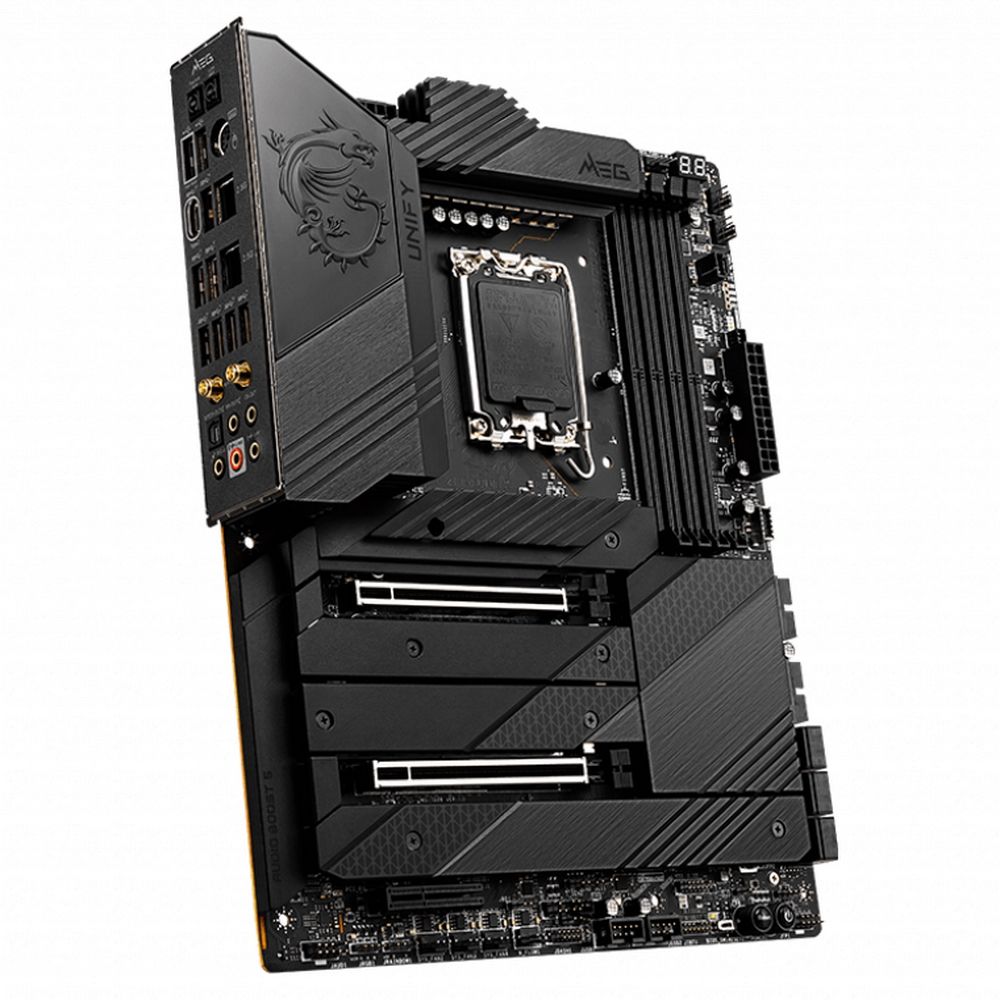 Материнская плата MSI MEG Z690 UNIFY Z690, LGA1700, 4*DDR5, 2*PCIEx16, 1*PCIEx4, 5*M.2, 2*TypeC, 7*USB3.2Gen2, 4*USB3.2Gen1, 6*USB2.0, 6*SATA3.0, 2*2.5G, ATX, RTL