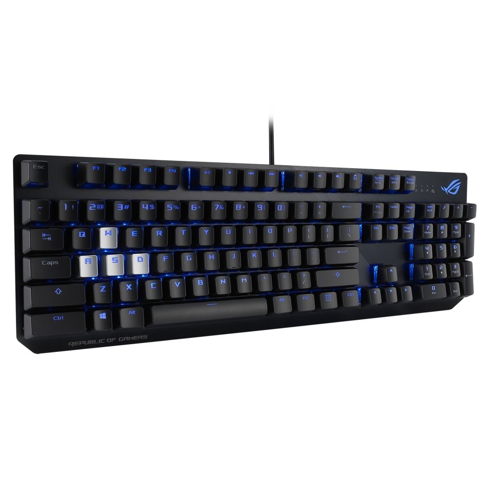 Клавиатура ASUS XA02 ROG STRIX SCOPE ROG NX Red ABS 100% USB (90MP0186-B0RA00) (085904)