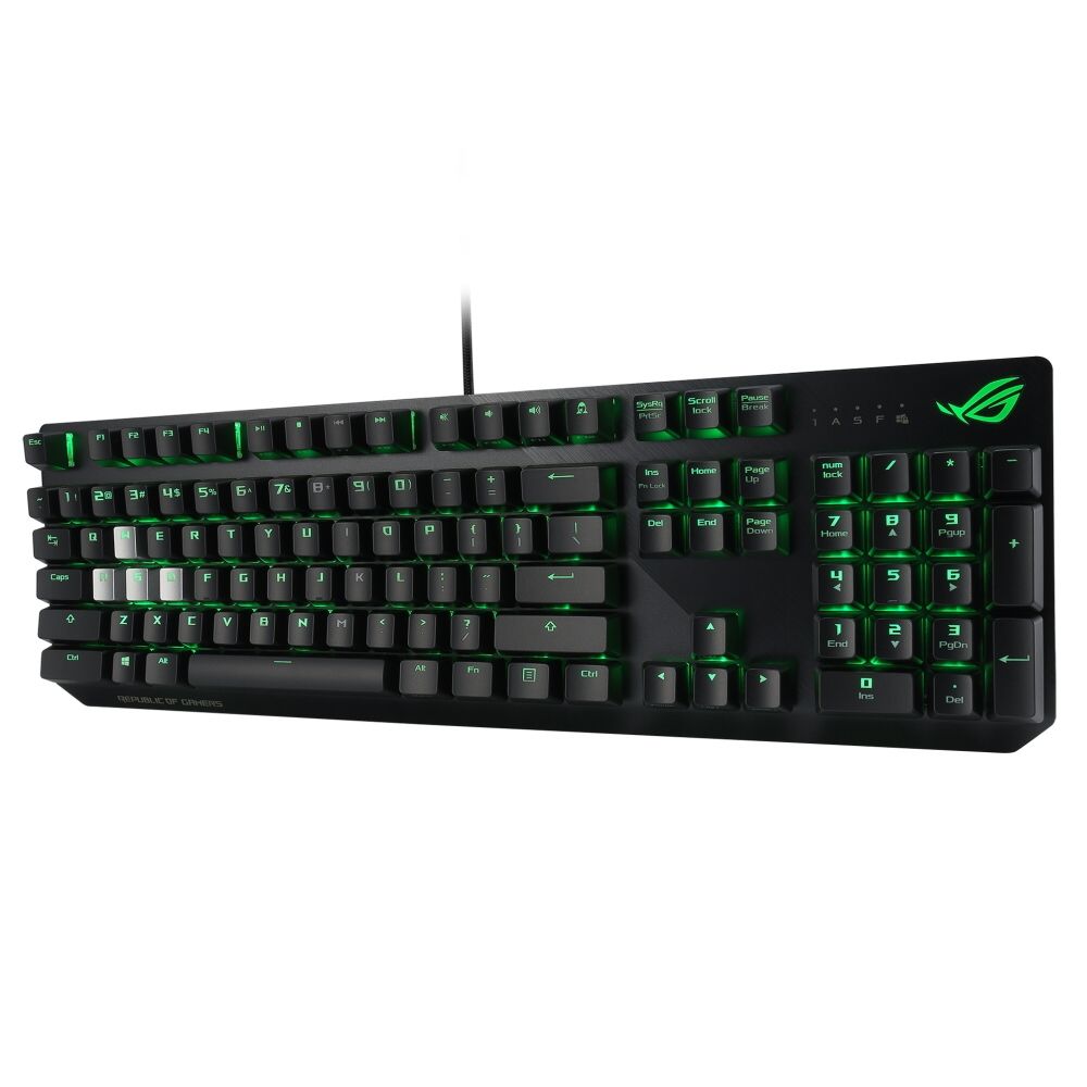 Клавиатура ASUS XA02 ROG STRIX SCOPE ROG NX Red ABS 100% USB (90MP0186-B0RA00) (085904)
