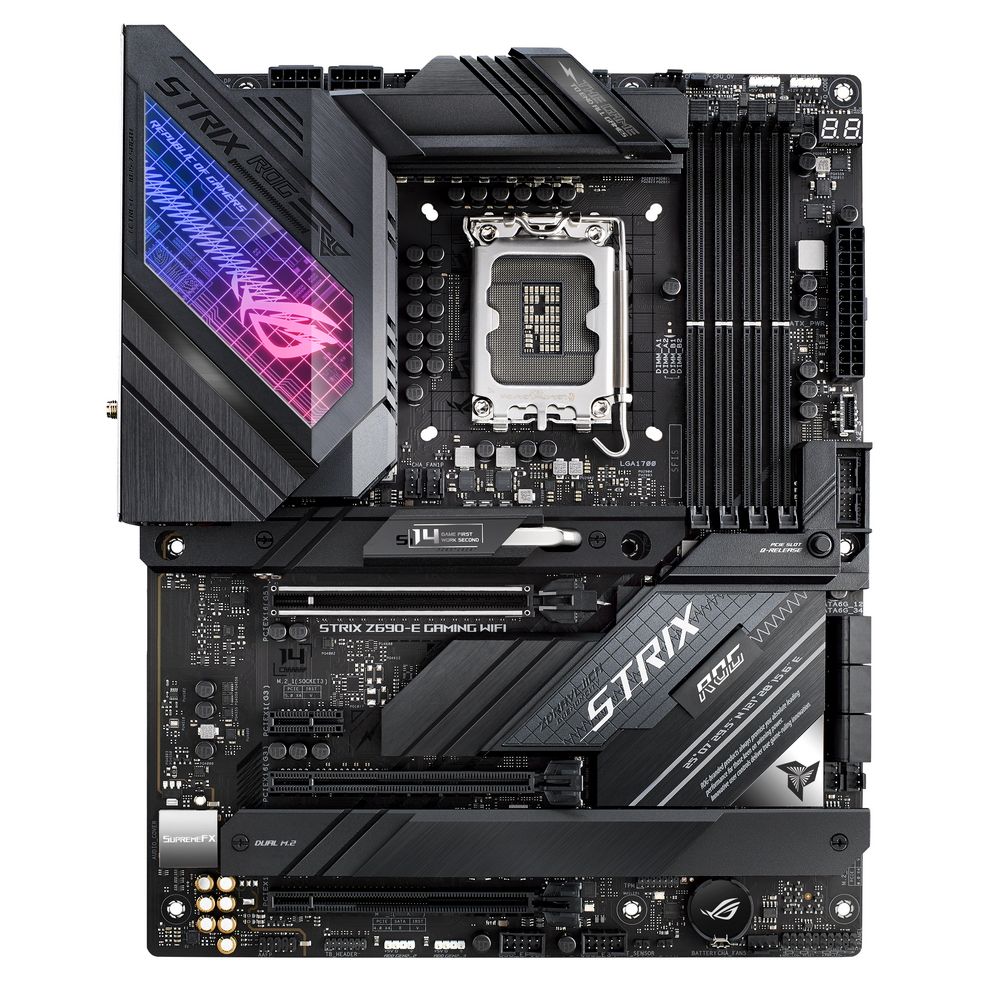 Материнская плата ASUS ROG STRIX Z690-E GAMING WIFI LGA1700 ATX 4xDDR5 3xPCIEx16 PCIEx1 3xM.2 2xUSB-C DP HDMI 2.5GLAN Wi-Fi 6E {5} (494638)