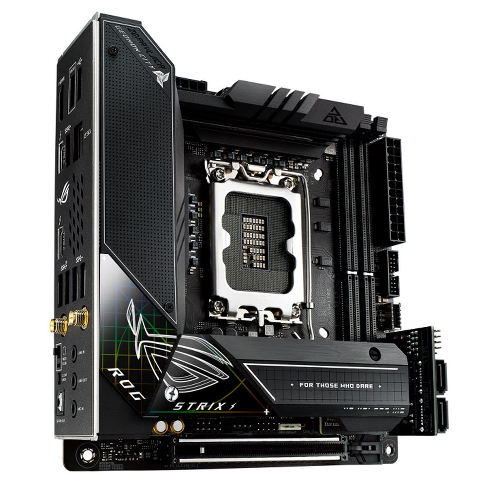 Материнская плата ASUS ROG STRIX Z690-I GAMING WIFI LGA1700 mini-ATX 2xDDR5 PCIEx16 2xM.2 2xThunderbolt HDMI 2.5GLAN Wi-Fi 6E (460961) {6}