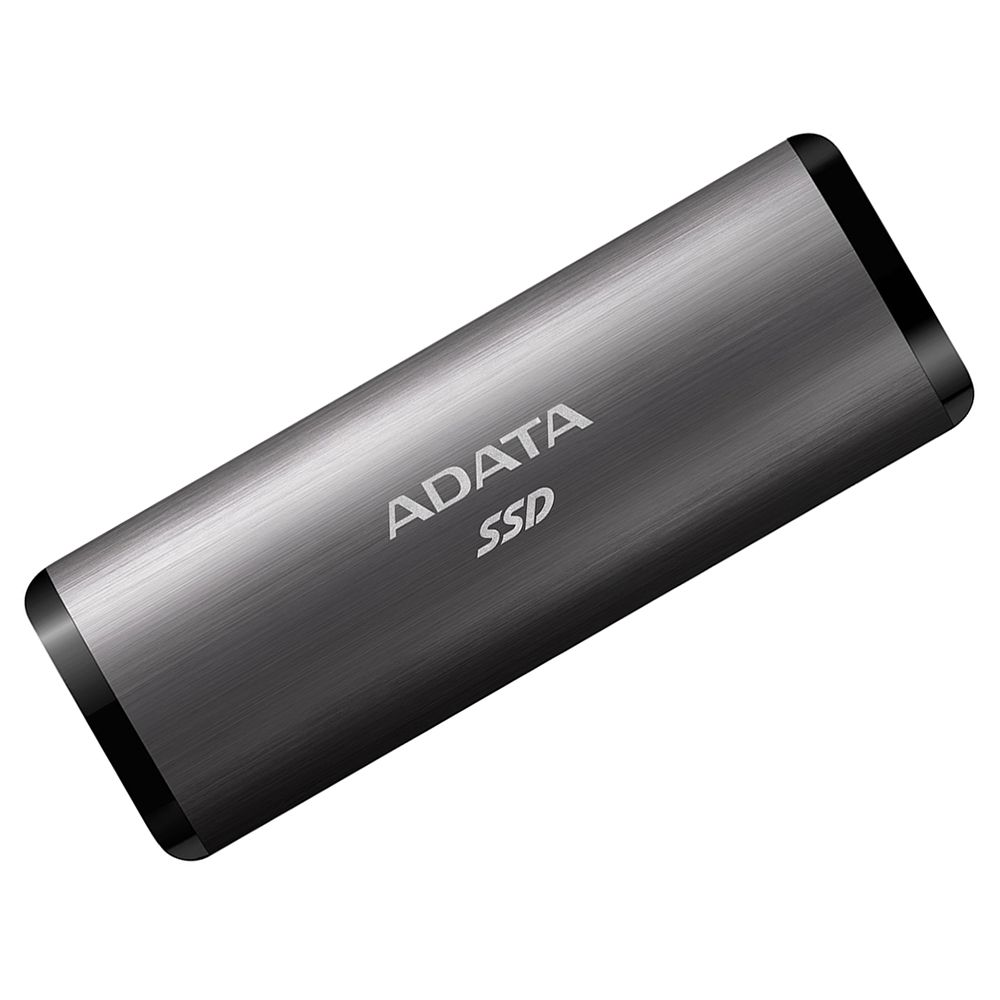 Твердотельный накопитель SSD ADATA SE760 Titan-Gray External ASE760-2TU32G2-CTI 2TB 1.8" USB 3.2 Gen 2 Type-C, USB 3.2 Type-C to C cable,USB 3.2 Type-C to A cable, Quick Start Guide, RTL (773629)