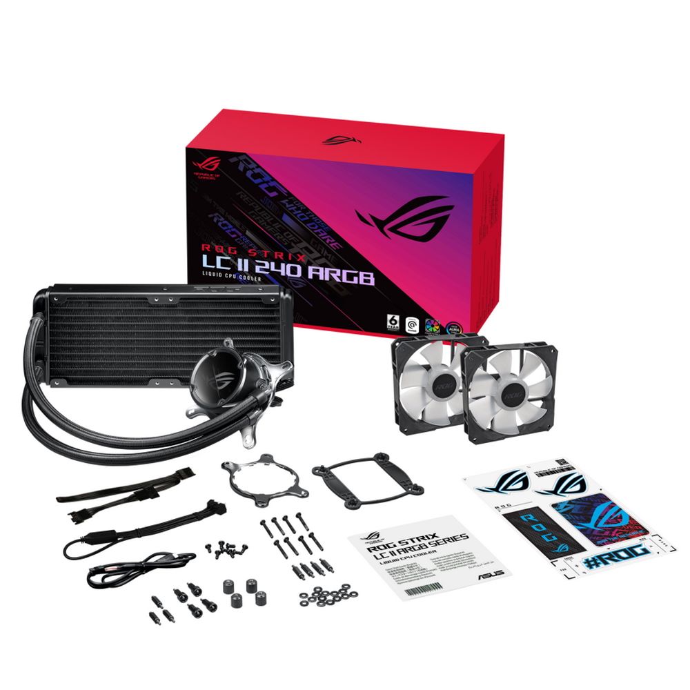 Жидкостная система охлаждения ASUS ROG STRIX LC II 240 ARGB - включая socket 1700 / AIO COOLER,SIGRID,ARGB FAN,AURA (145905)