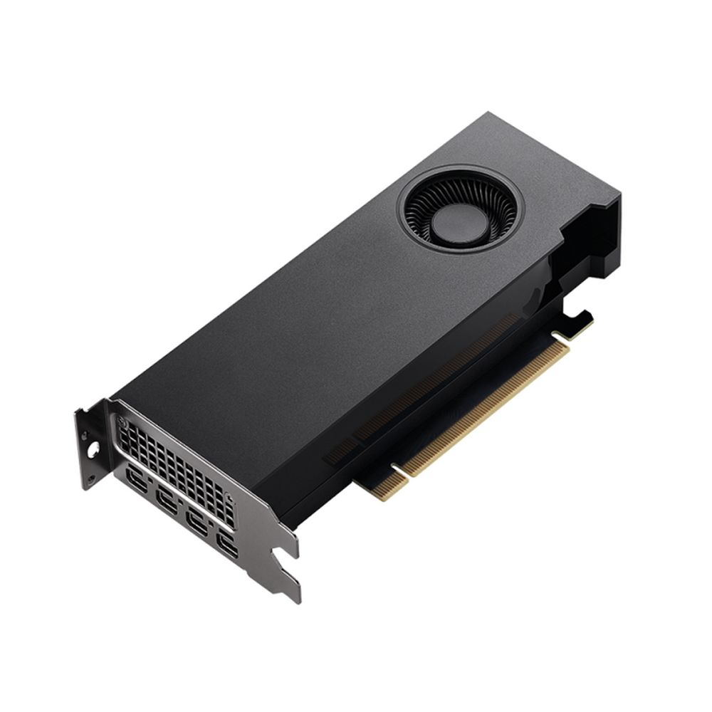 Видеокарта PNY VCNRTXA2000-12GB-PB {4} (388867) NVIDIA RTX A2000 12GB (12GB GDDR6, Ampere, 8nm, PCI-E4x16, 4 x mDP, 192-bit, CUDA Cor 3328, Tensor Cor 104, RT Cor 26, Act. Fansink, Dual Slot, Low Profile, w/SFF, w/ATX bracket, L168mm)
