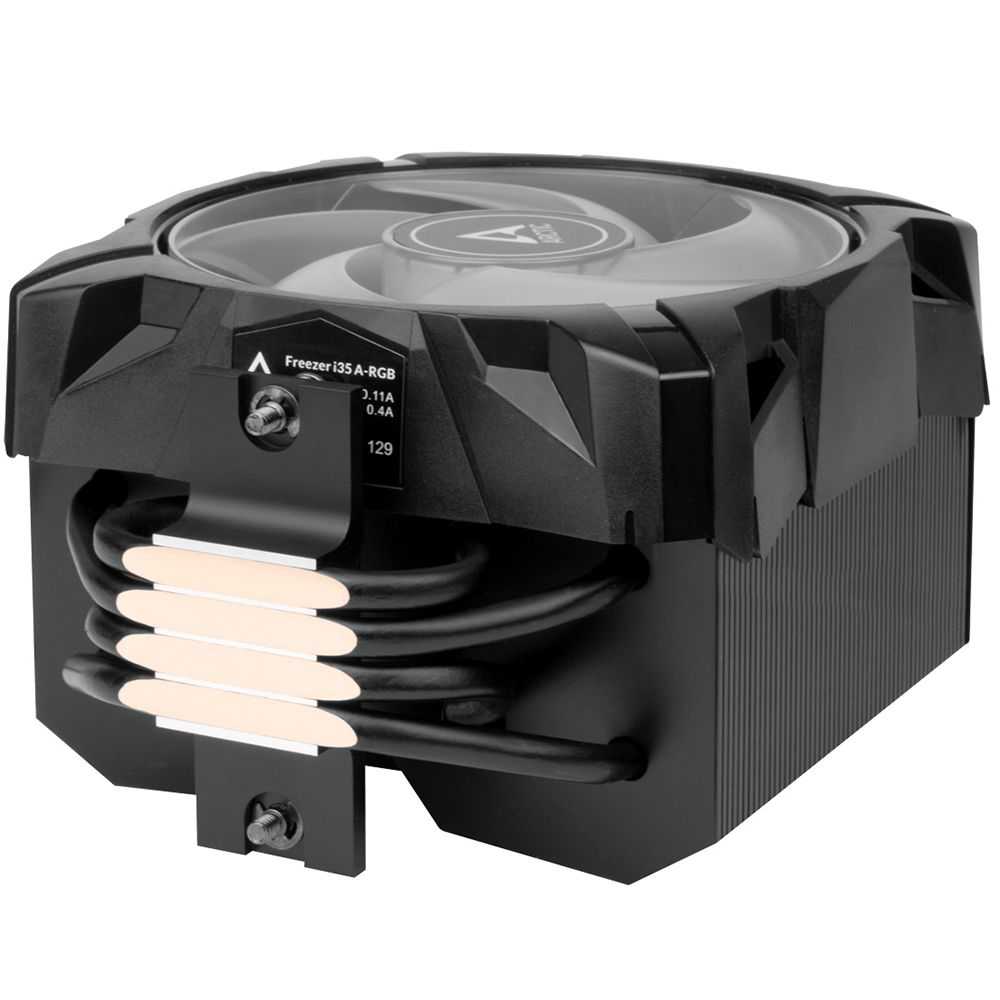 Вентилятор Arctic Cooling Вентилятор для процессора Arctic Freezer i35 ARGB Retail ACFRE00104A RTL {16} (703444) (Height 158.5mm, 6mm x 4pcs, 200 - 1700RPM, 4-pin PWM, Al, 12 A-RGB LEDs 4-Pin - 5v, Screw, Intel LGA1700/1200/115x) (703444)