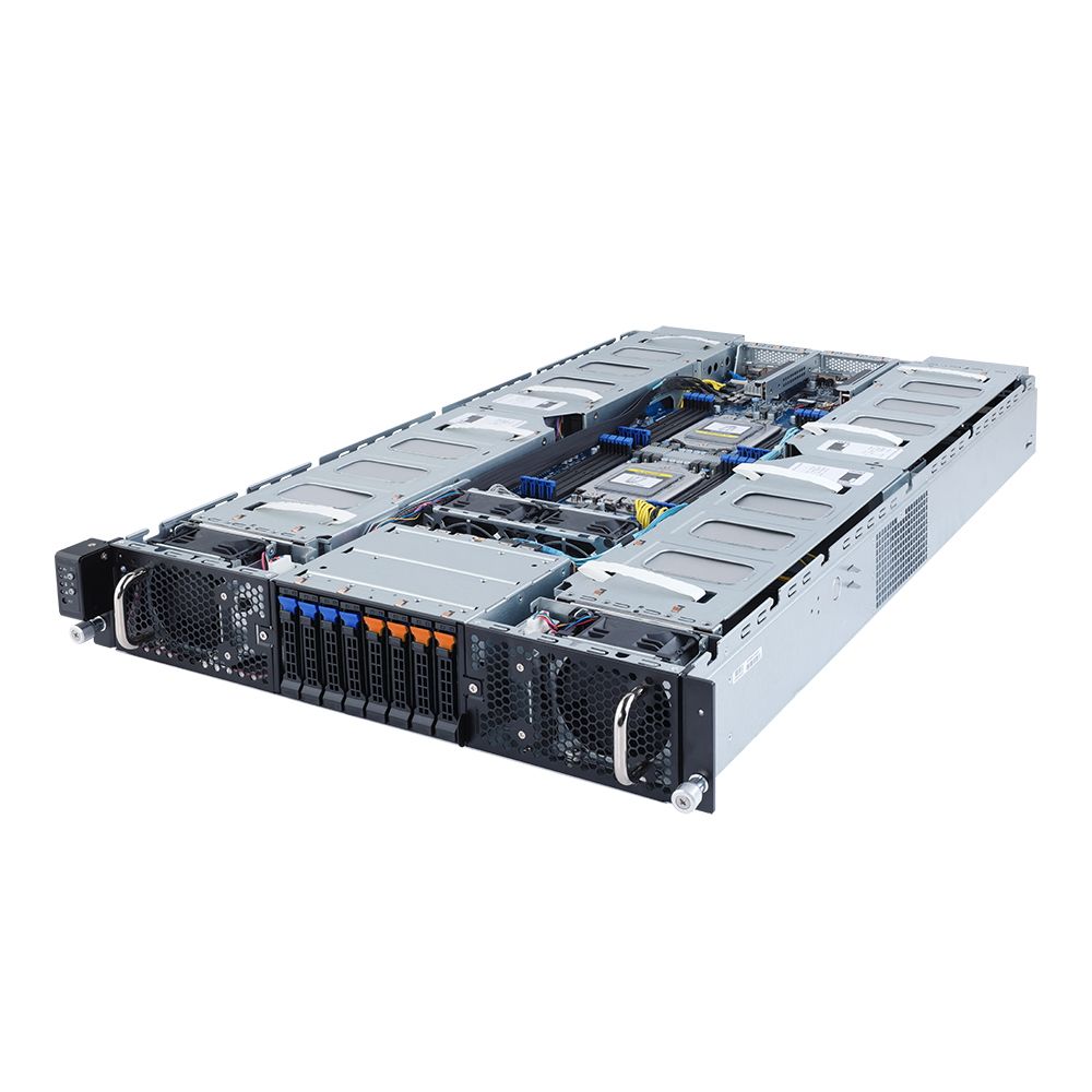 Платформа системного блока Gigabyte G292-Z44 (rev. A00) HPC Server - 2U DP 8 x Gen4 GPU Server, Supports up to 8 x double slot GPU cards, Dual AMD EPYC™ 7003 series processor family, 8-Channel RDIMM/LRDIMM DDR4 per processor, total 16 x DIMMs, 6NG292Z44MR-00-A00 (600549)