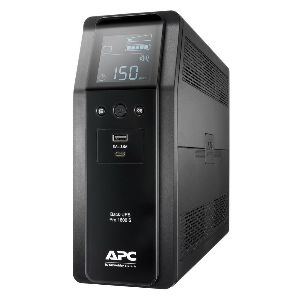 Источник бесперебойного питания APC ИБП APC Back-UPS Pro BR1600SI Line-interective 960W/1600VA черный (346920)