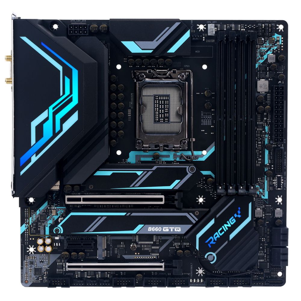 Материнская плата BIOSTAR B660GTQ, Socket 1700, Intel®B660, 4xDDR4-3200, DVI-D+HDMI+DP, 2xPCI-Ex16, 1xPCI-Ex1, 4xSATA3(RAID 0/1/5/10), 2xM.2, 8Ch Audio, 1x2.5 GLan, WiFi, (2+4)xUSB2.0, (5+2)xUSB3.2, (1+1)xUSB3.2 Type-C™, 1xPS/2, mATX, RTL {} (685680)