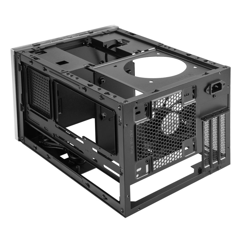 Корпус Silverstone SST-SG15S Mini-ITX корпус-куб с алюминиевой передней панелью silver (811239)