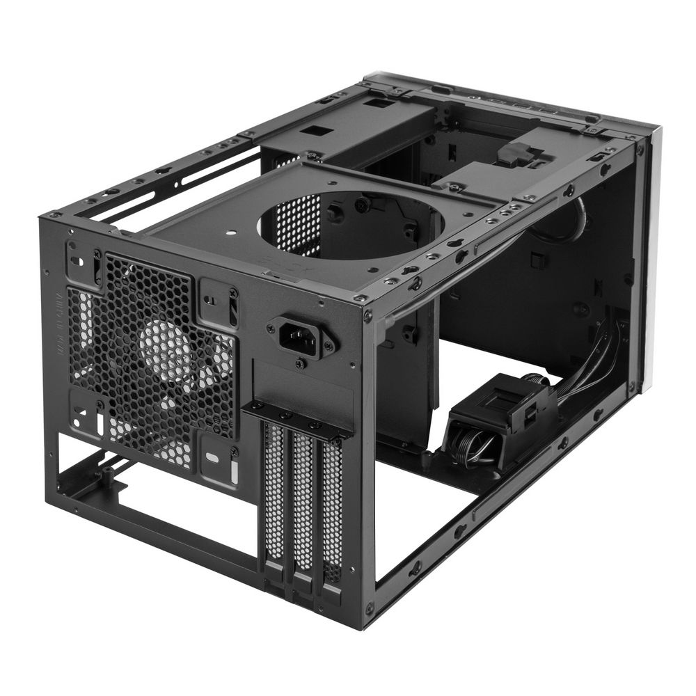 Корпус Silverstone SST-SG15S Mini-ITX корпус-куб с алюминиевой передней панелью silver (811239)