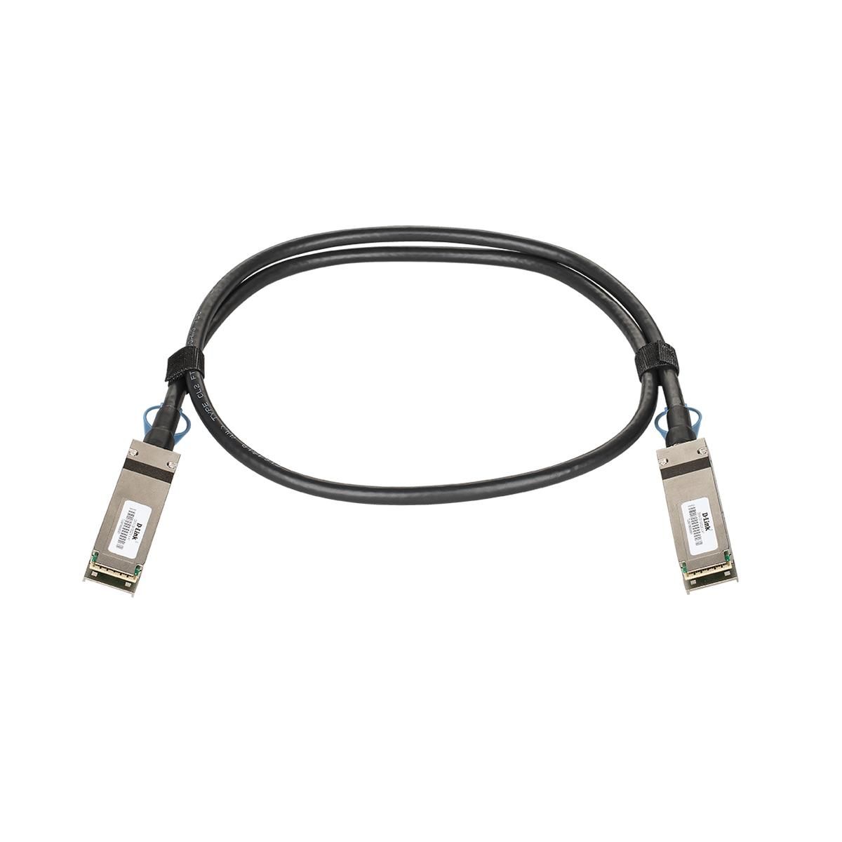 Кабель D-Link DEM-CB100Q28 Пассивный кабель 100G QSFP28 длиной 1 м с 2 разъемами QSFP28 для прямого подключения коммутаторов DXS-3610
