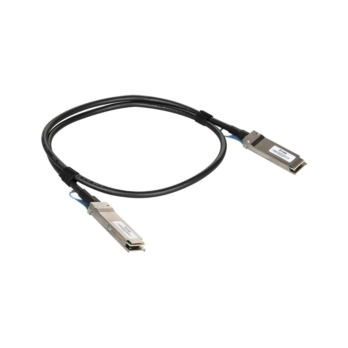 Кабель D-Link DEM-CB100Q28 Пассивный кабель 100G QSFP28 длиной 1 м с 2 разъемами QSFP28 для прямого подключения коммутаторов DXS-3610