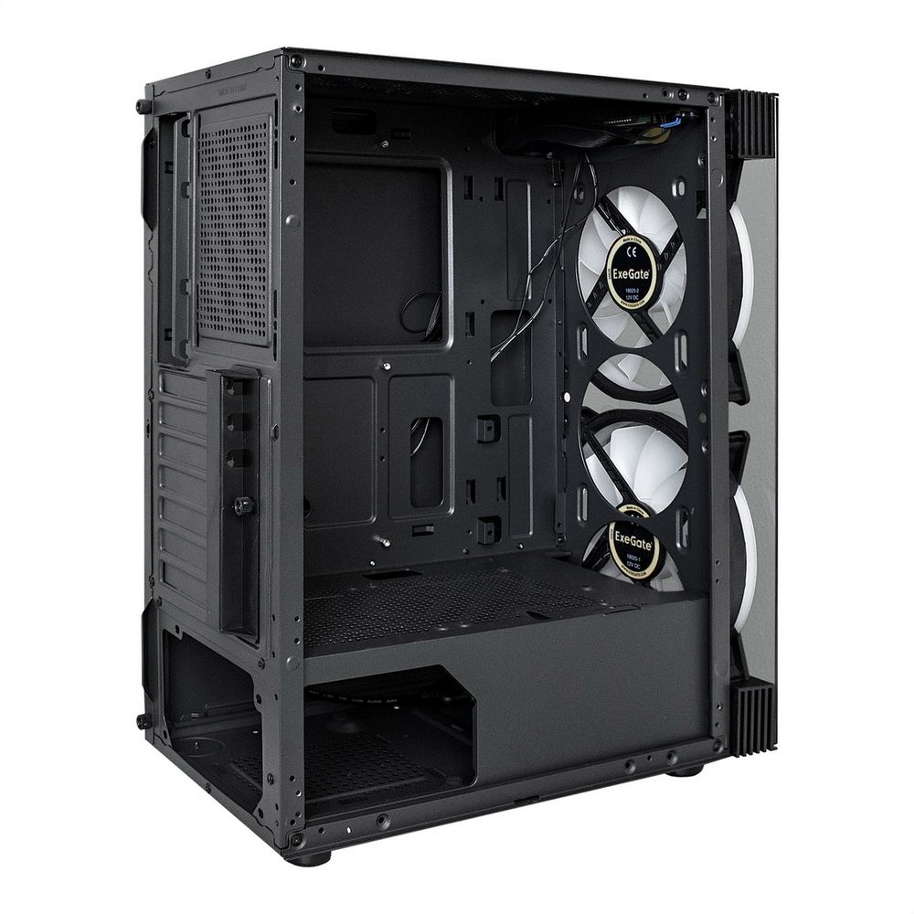 Корпус Exegate Miditower i3 MATRIX (ATX, без БП, 2USB+USB3.0, HD аудио, 2x18см RGB, опции+) (126916)