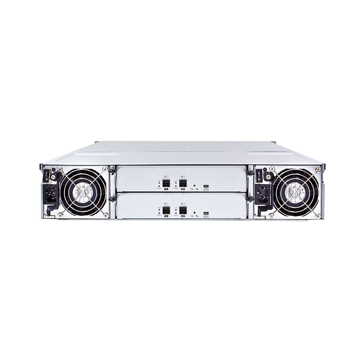 Платформа СХД Infortrend EonStor JB3024RB0-8U32 Expansion Enclosure JB3024RB (2U, Dual Redundant Controller, 24x2.5 trays, 4x SAS ext ports 12Gbps, 2xFAN module, 2x530W, 2x cables 50cm SFF8644 to SFF8644, Rackmount kit)