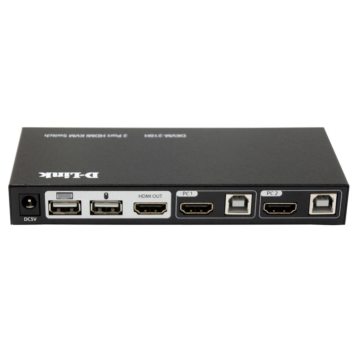 Переключатель консоли (KVM) D-Link DKVM-210H/A1A 2-портовый KVM-переключатель с портами HDMI и USB (453809)