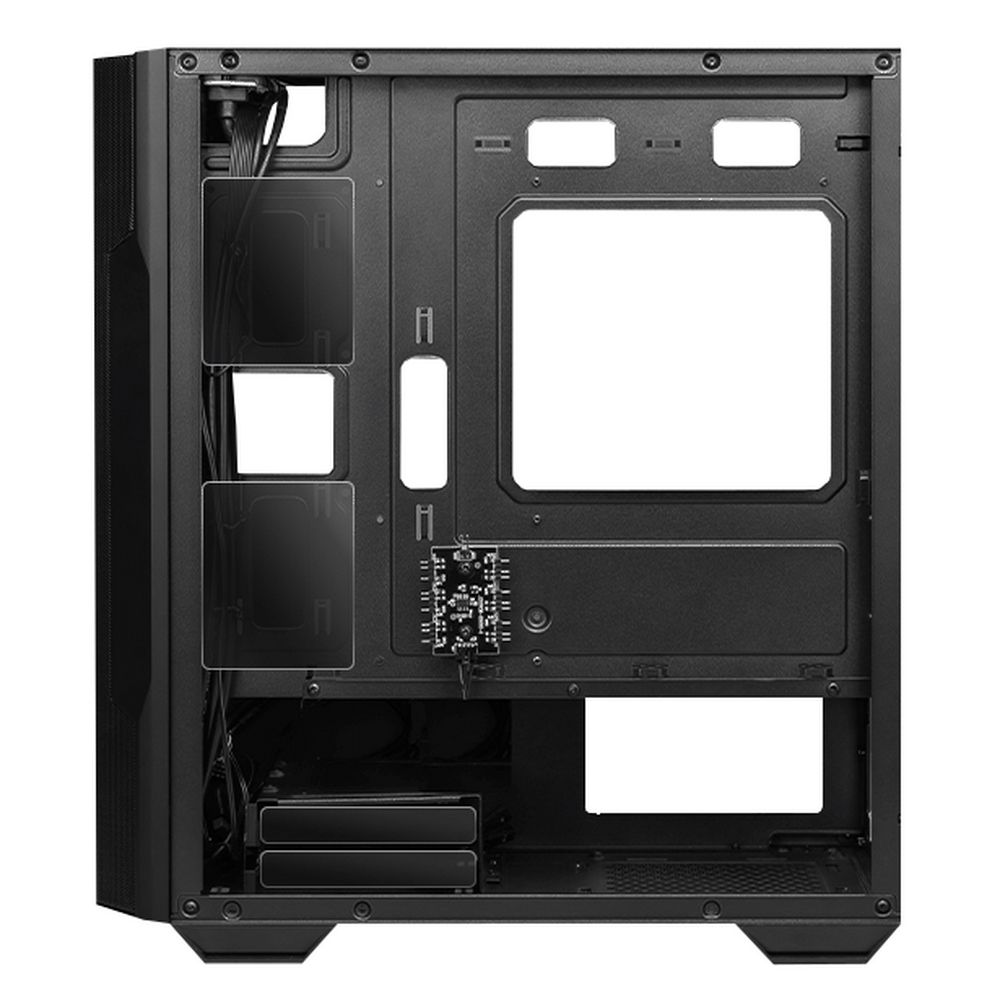 Корпус MSI MAG FORGE M100R Mini-Tower, MATX, 1xUSB 3.0, 2xUSB 2.0, 4x120mm ARGB Fan, ARGB Control Board, Tempered Glass Window, Brown Box (932220)