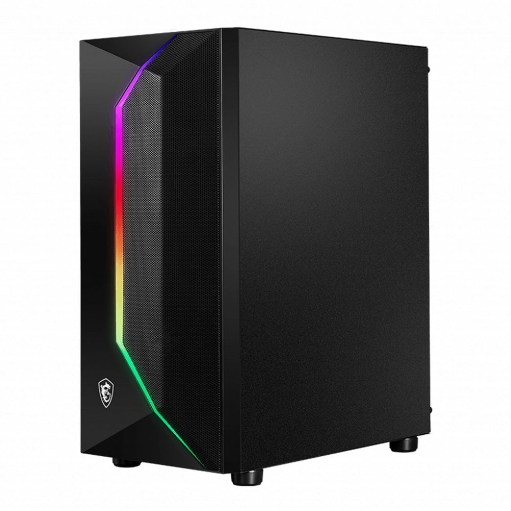 Корпус MSI MAG VAMPIRIC 100R Mid-Tower, ATX, 2xUSB 2.0, 1xUSB 3.0, 1x120mm ARGB Fan, 1x120mm Black Fan, Tempered Glass Window, Brown Box (720247)